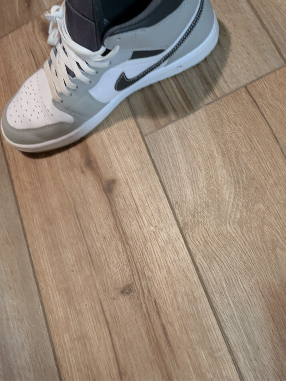 Nike Men’s Low-Top Sneakers in White, Gray, and Black